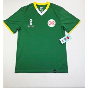 FIFA World Cup Qatar 2022 Medium Cameroon Mens Green Short Sleeve Soccer Jersey